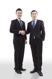东方商人握手