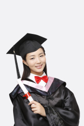 肖像女大学毕业生
