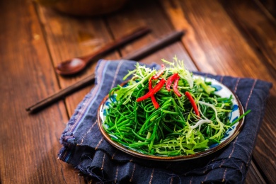 苏木沙葱 Wild mongolian chives Salad
