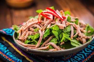 薄荷牛肉 Mint and beef mix 