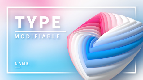 漂亮可编辑的横屏螺旋模板