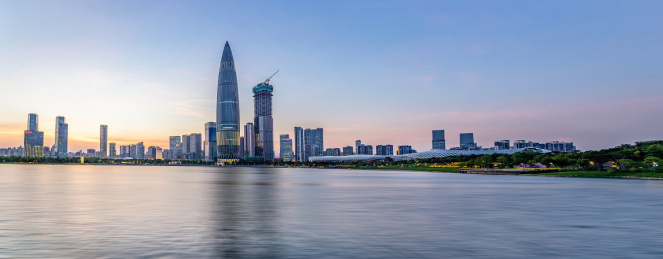 粤港澳大湾区-深圳湾后海cbd全景图