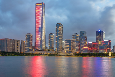 深圳南山区后海cbd/深圳城市夜景风光