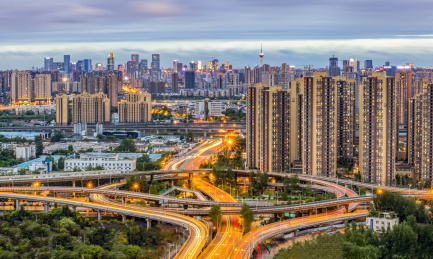 成都十陵立交风光 四川