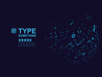 数字科技于大数据矢量