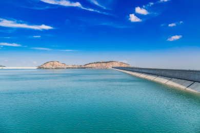 安徽省芜湖市响水涧水库蓄水池湿地自然景观
