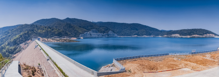 安徽省芜湖市响水涧水库蓄水池湿地自然景观 