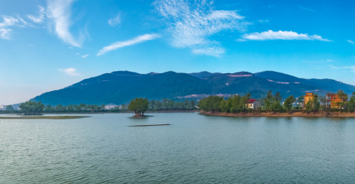 安徽省芜湖市响水涧水库蓄水池湿地自然景观