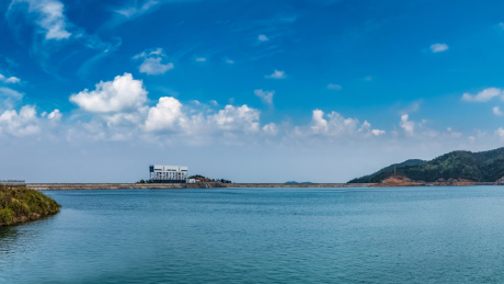 安徽省芜湖市响水涧水库蓄水池湿地自然景观