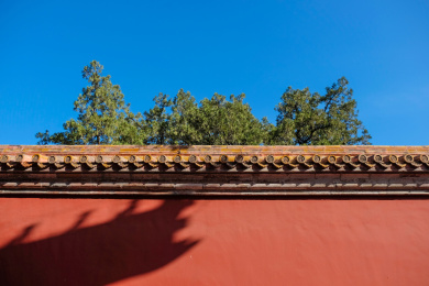 湖北荆州九老仙都玄妙观紫皇殿琉璃瓦墙