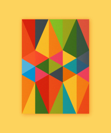 brightcolorful background with triangles
