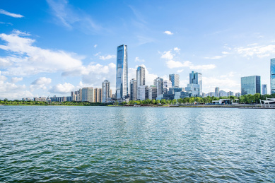 深圳后海cbd建筑群天际线