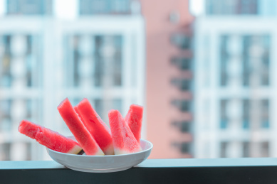 夏日的冰镇西瓜