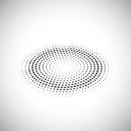 抽象网点设计，圆形放射状图案设计艺术效果