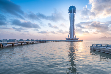 中国江苏常州西太湖风光