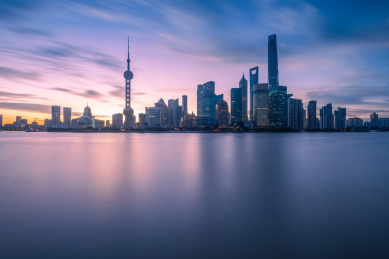 中国上海陆家嘴风光