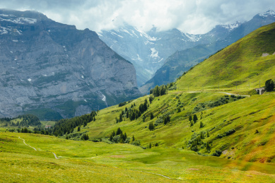 欧洲小镇 瑞士风情 因特拉肯