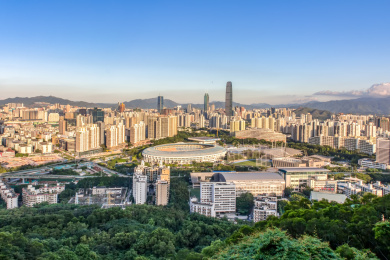 深圳城市罗湖天际线
