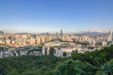 深圳城市罗湖天际线