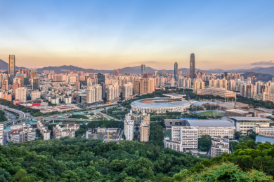 深圳城市罗湖天际线