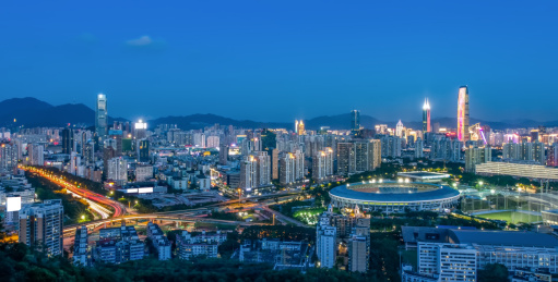 深圳城市夜景天际线