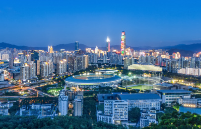 深圳城市夜景天际线