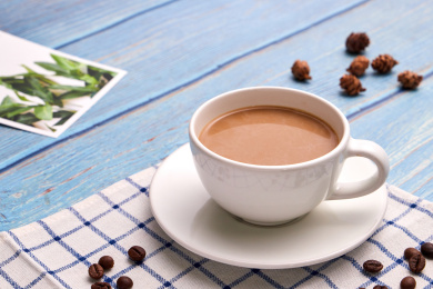 咖啡/蓝色背景板/速溶咖啡