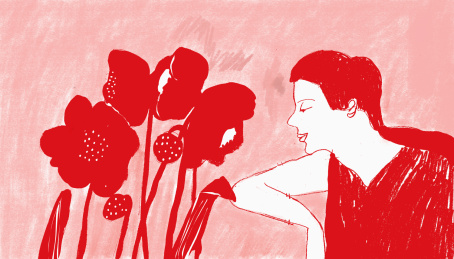 闻香识女人 女人和花