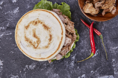 美味可口的肉夹馍