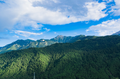 甘肃甘南迭部县虎头山自然风光