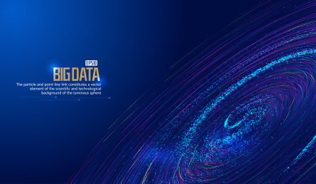 宇宙粒子漩涡与三维数码地球构建网络科技大数据抽象背景