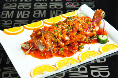 松鼠桂鱼美食图片