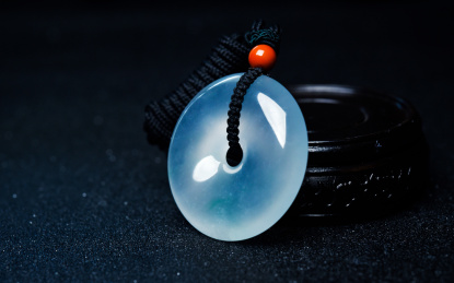 玻璃种翡翠如意 冰种翡翠