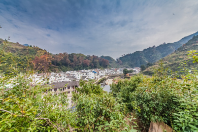 江西省婺源县赋春镇长溪村居民住宅建筑景观