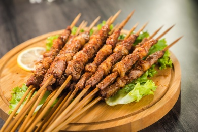 碳烤羊肉串bbq烧烤