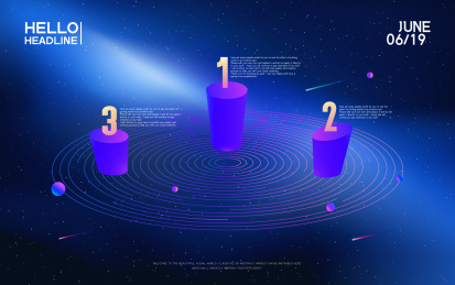 宇宙抽象科技背景图