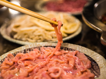 四川特色火锅菜品 鸭肠