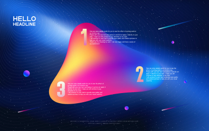 宇宙抽象科技流体渐变背景图