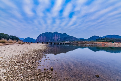 江西省鹰潭市龙虎山泸溪河流域自然景观