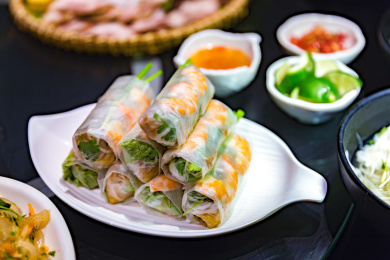 越南美食生春卷 东南亚