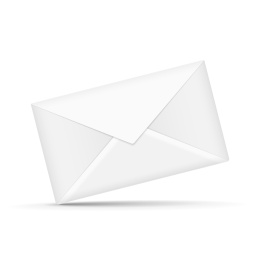 白色信封和信纸设计