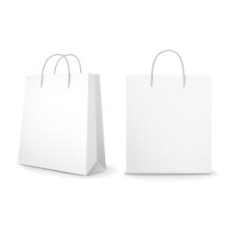 白色纸袋模板设计
