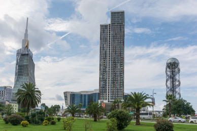  格鲁吉亚巴统黑海海岸步行道