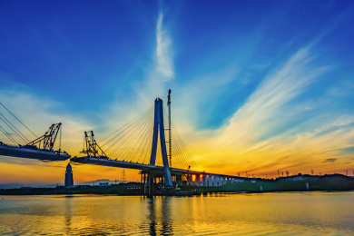 江西省赣州市赣江大桥建筑景观