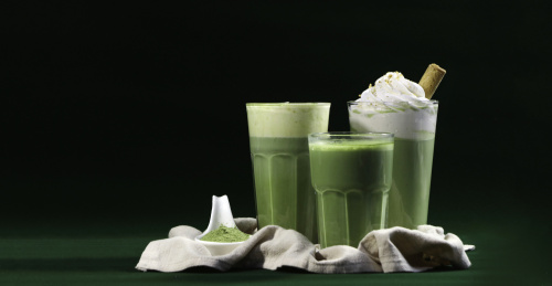 三杯抹茶拿铁