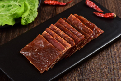 传统中国食品猪肉脯