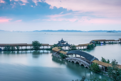 中国江苏无锡太湖风光