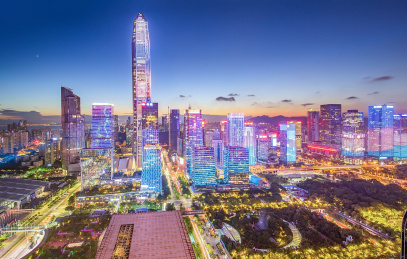 深圳城市夜景天际线