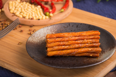 美味的辣条美食摄影