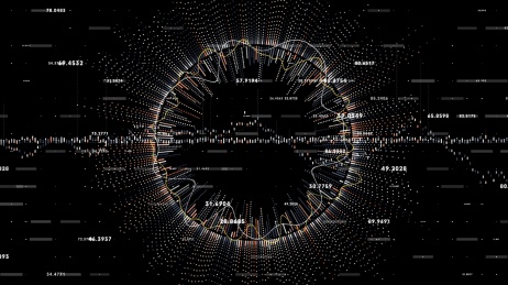 企业大数据抽象科技感背景图